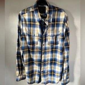 Guess men’s plaid long sleeve